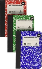 Note Pad, 3 Pack in 3 Different Color Red, Green & Blue