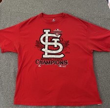 St Louis Cardinals 2011 National League Champions MLB Shirt 2 XL Majestic