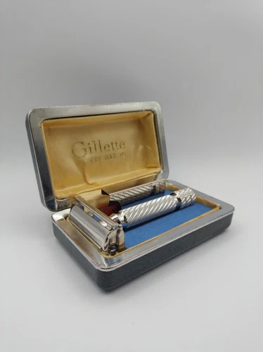 Gillette Aristocrat #66 Rodium Plated - Vintage De Razor - Imagen 1 de 15