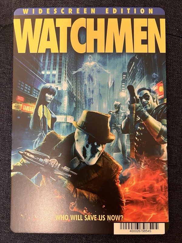 Watchmen BLOCKBUSTER DVD BACKER CARD ONLY 5.5"X8"