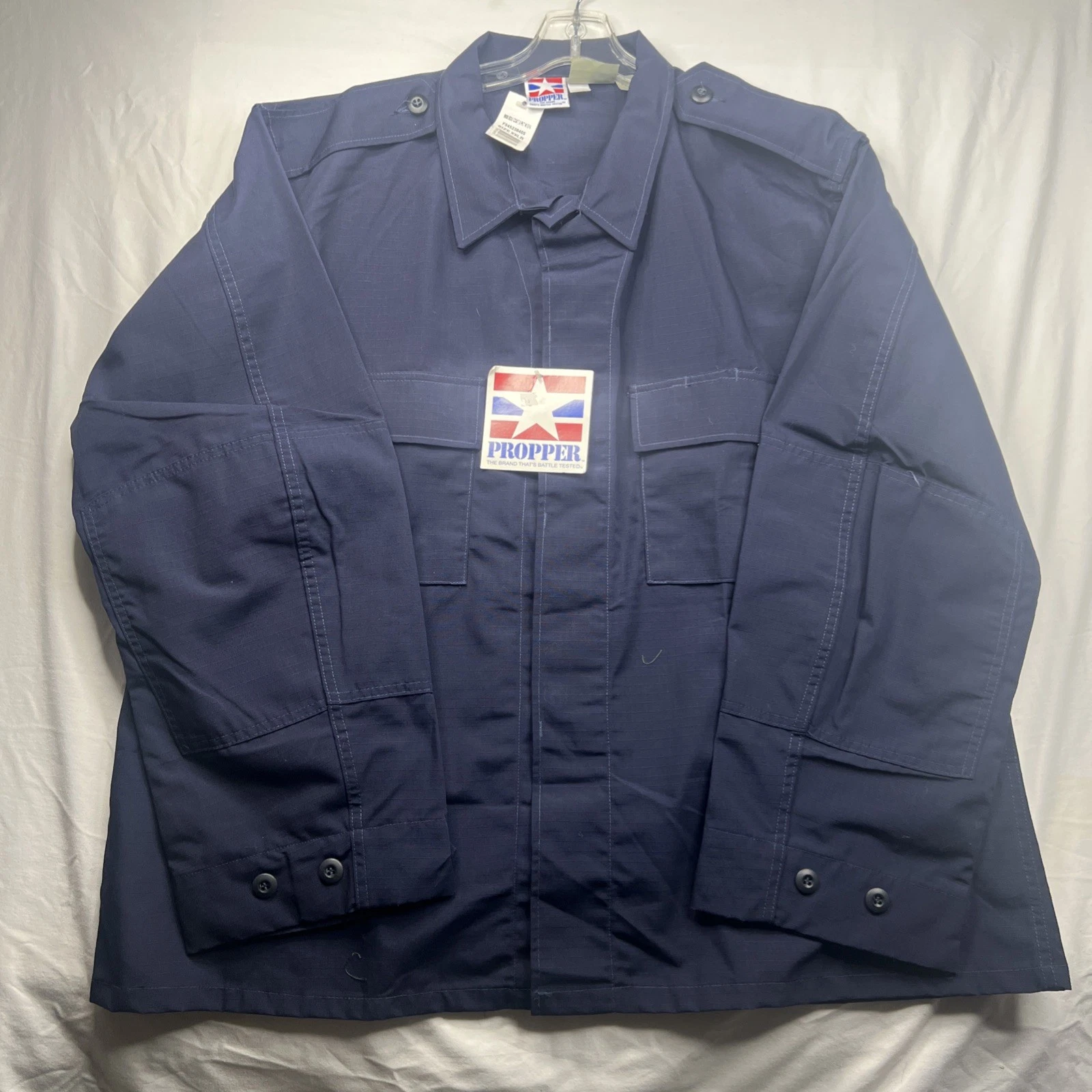 Propper International Combat Coat BDU Army Military Police XXLR Navy Blue NWT