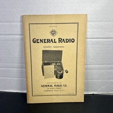 General Radio Company Bulletin titled "Quality Apparatus" 1928