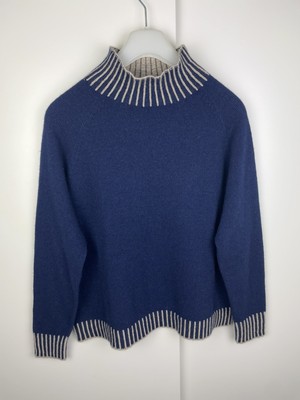 Kaschmir-Wolle Strickpullover Cardigan Strick Pullover Strickjacke Damen Italy