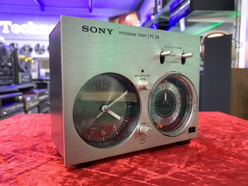 Sony PT 24 Audio Programmer Timer Display Vintage 1970 Work 220 Limn Good Look - Bild 10 von 13
