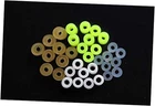 200 pcs 4 Colors Silicone Band Fishing Skirts Tools SpinnerBait Assorted