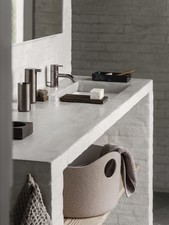 Image of Blomus MODO Soap Dispenser, Titanium-Coated Stainless Steel, Burnt Metal