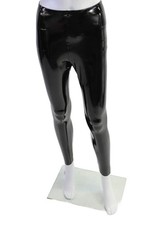 Commando Womens Glossy Faux Leather Black Ankle Leggings Size XS - USA Made