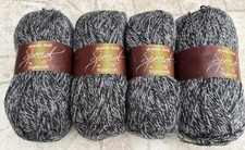 4 X STYLECRAFT SPECIAL DOUBLE KNIT WOOL  100G BALL CHARCOAL 1128