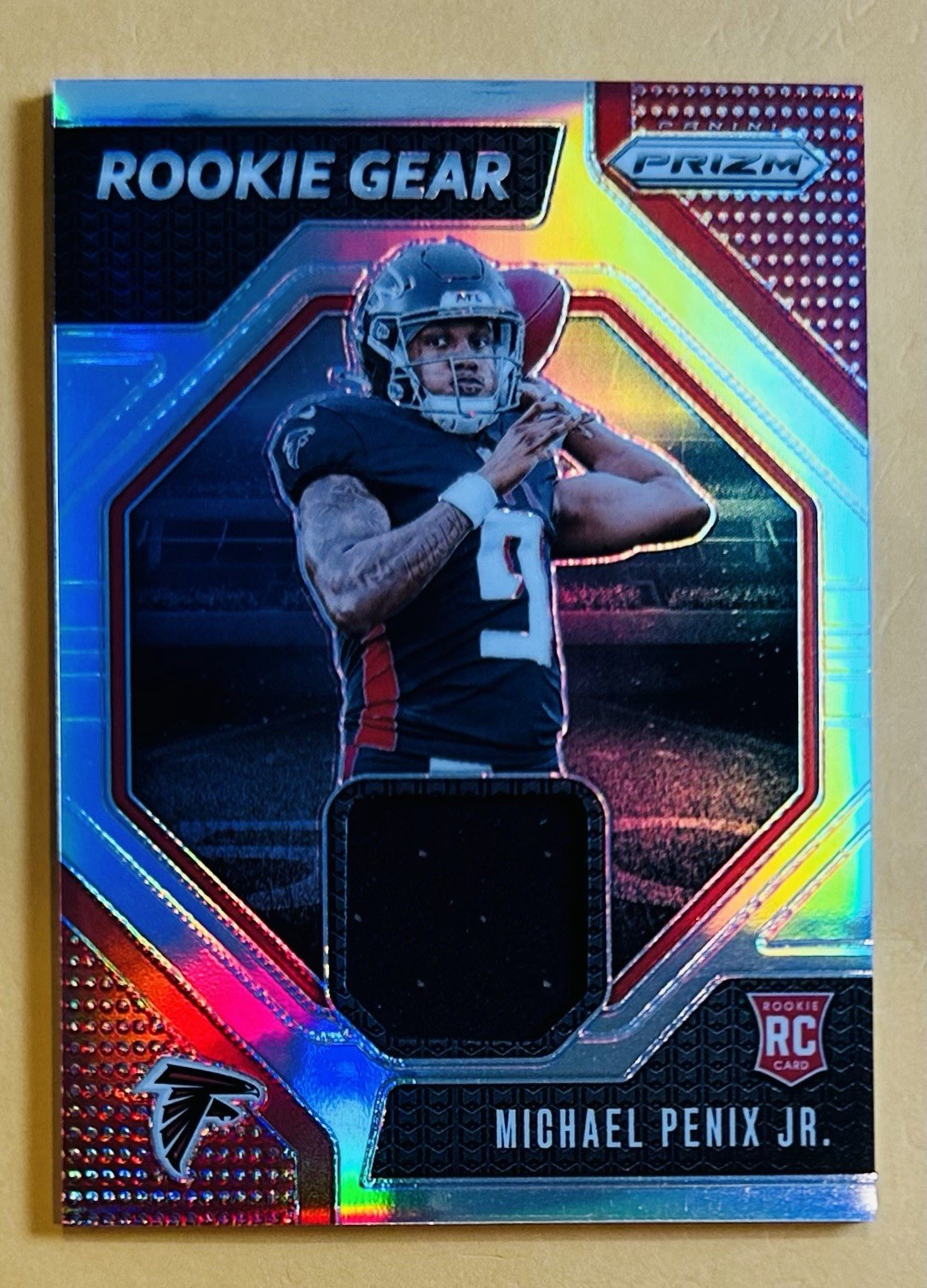 2024 Panini Prizm Michael Penix Jr. Rookie Gear Silver Prizm #RG-MPJ RC