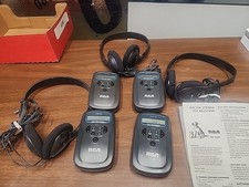 4 Vintage RCA AM FM DIGITAL MODEL RP 1660 Receiver 3 Sets Headphones Tested