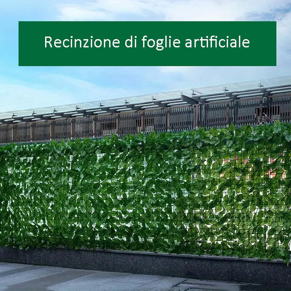 Siepe Finta Per Recinzione 1x6 M - Frangivista Per Balcone E Giardino, Con 40 Fascette In Omaggio
