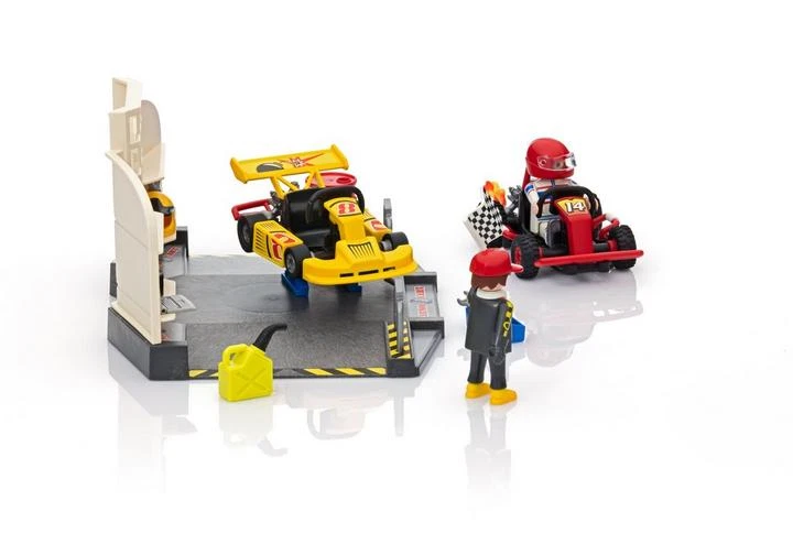 PLAYMOBIL 6869 Go-Kart-Werkstatt Gokart Workshop Spielset Geschenk Cart SELTEN - Bild 2 von 4