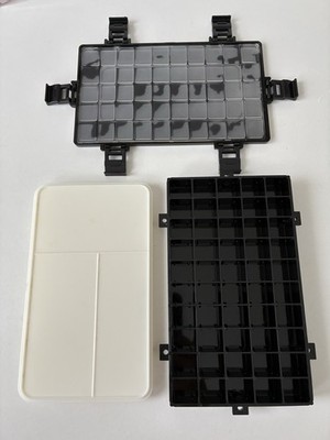 Watercolor Palette Paint Box 50 Half Pans Well Airtight Leak Proof Travel Case