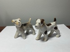 Vintage Terrier Porcelain Dog Figurine Japan ...