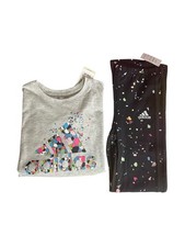 Adidas girls 2 piece outfit - sweatshirt  leggings set NEW - Size 6x
