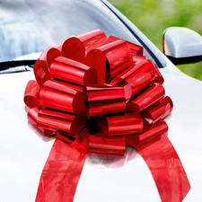 Big Car Bow Red, 18 inch , Gift Bows, Giant Bow for Car, Birthday Bow, Huge Car