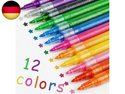 permanent marker Acrylstifte für steine wasserfest,12 Farben 0.7mm Geeignet für 