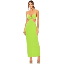 Ieena Mac Duggal NEW Column Body Cut Out Dress Sage /Green Size 2 Style # 27110