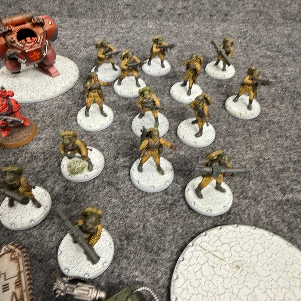 Dust Tactics 1947 SSU Ejército Lote - Walker Mech, 18 Infantería Pintada + Brocas Extra Foto 2 de 4