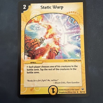 Duel Masters DM 10 26/110 NM Englisch  - Static Warp