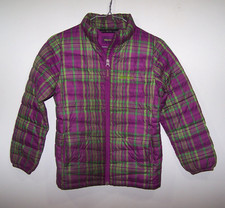 Marmot Purple Green Down 700 Fill Winter Coat, Waist Cinches - Girls M 8-10