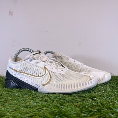 Nike Turnschuhe Größe 6,5 Herren Weiß Metcon Turbo React Fitnessstudio Gehen Laufschuhe