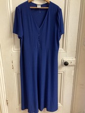 Kim & Co Brazil Jersey Jenny Midi Dress Size 2XL Royal Blue BNWT RRP£69