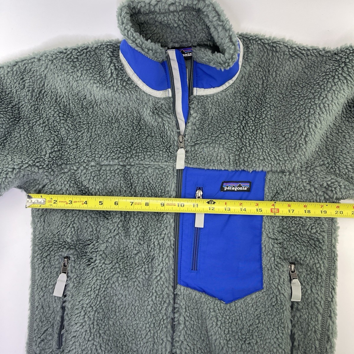 Patagonia Men's Retro-X Pile Fleece Jacket Gray Blue Size Small | eBay