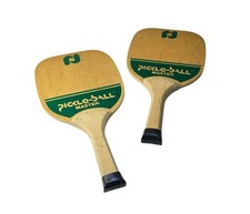 Set/Lot of 2 Pickle-ball Master Pickleball Wooden Paddles