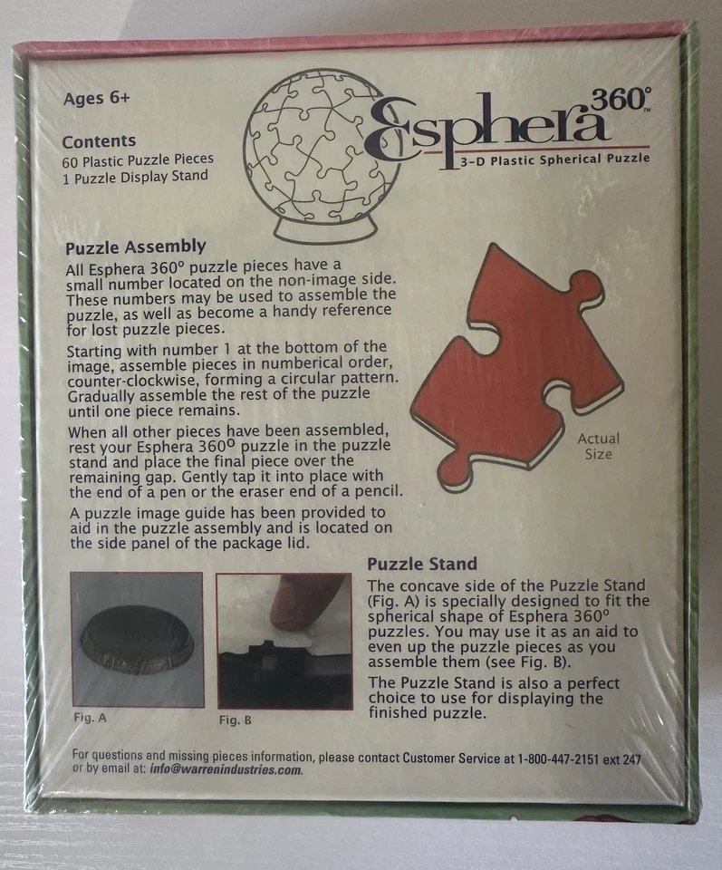 Bola rompecabezas 3D Strawberry Shortcake Espera 360° 60 piezas vintage sellada nueva 2004 Foto 2 de 4