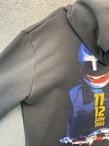24h LE MANS Racing 2022 Authentic Men’s Hoodie Sweatshirt Size XL Gray NWT - Picture 17 of 24