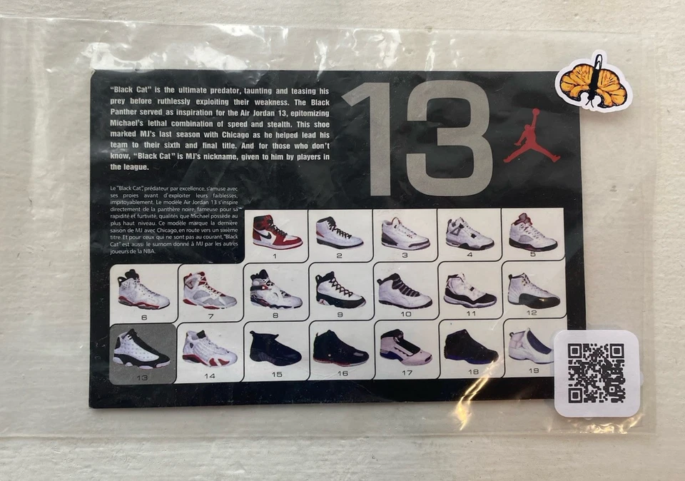 Tarjeta Promocional Nike Air Jordan XIII 1997 Rara OG Retro 6x4 Michael Jordan De Colección Foto 2 de 4