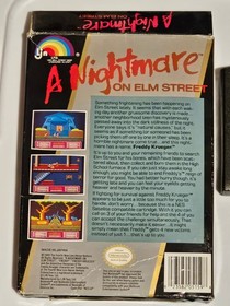 A Nightmare on Elm Street NES Complete CIB + 2 Controllers & Four Score