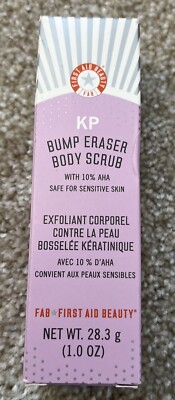 First Aid Beauty KP Bump Eraser Body Scrub with 10% AHA 1 oz Brand New With Box