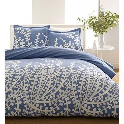 Blue and top white twin comforter