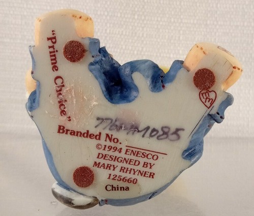 Mary's Moo Moos Cow Figurine Prime Choice Judge Winner 1994 Enesco 125660 - Picture 2 of 6