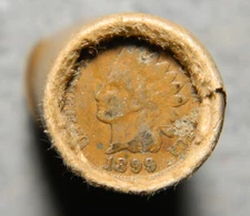 1899 Indian End / BU Wheat End ~ Estate Sale ~ Circulated Wheat Rolls ~ ONE ROLL