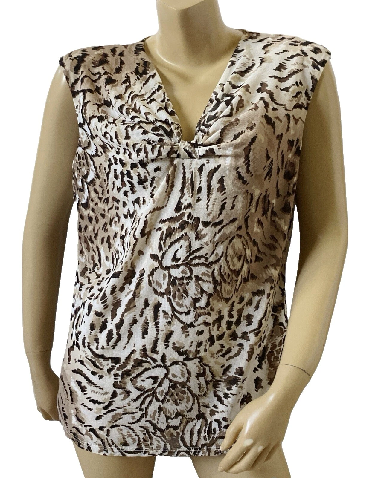 Prendas para mujer Dana Buchman con estampado de animales de nailon