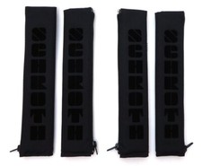 4 Piece schroth 2 Inch 50mm Belt Pad Flock Black Seat Belt Covers
