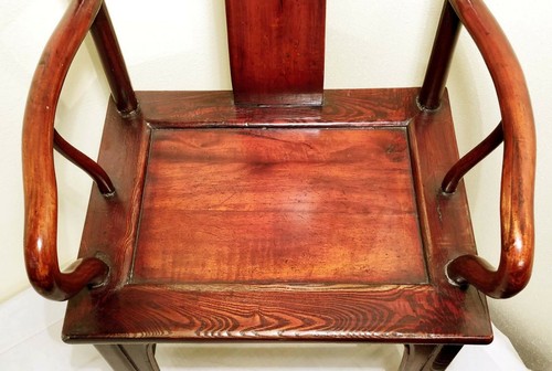 Antique Chinese Ming Arm Chairs (5923)(Pair), Cypress/Elm Wood, Circa 1800-1849 - Picture 8 of 12
