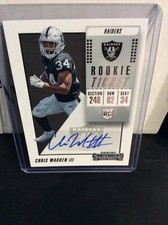 2018 Contenders - Auto - Rookie Ticket - Autograph - Chris Warren III (Raiders)