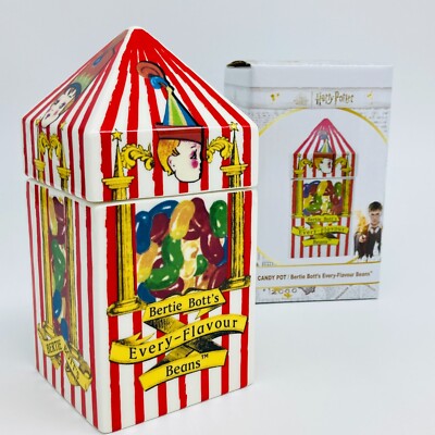 Harry Potter Bertie Bott's Every Flavour Beans Ceramic CANDY POT HONEYDUKES Frog