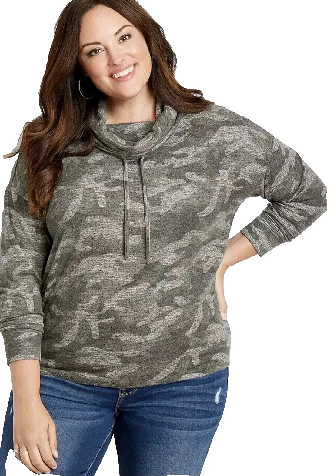 Maurices Spandex Plus Hoodies & Sweatshirts for Women