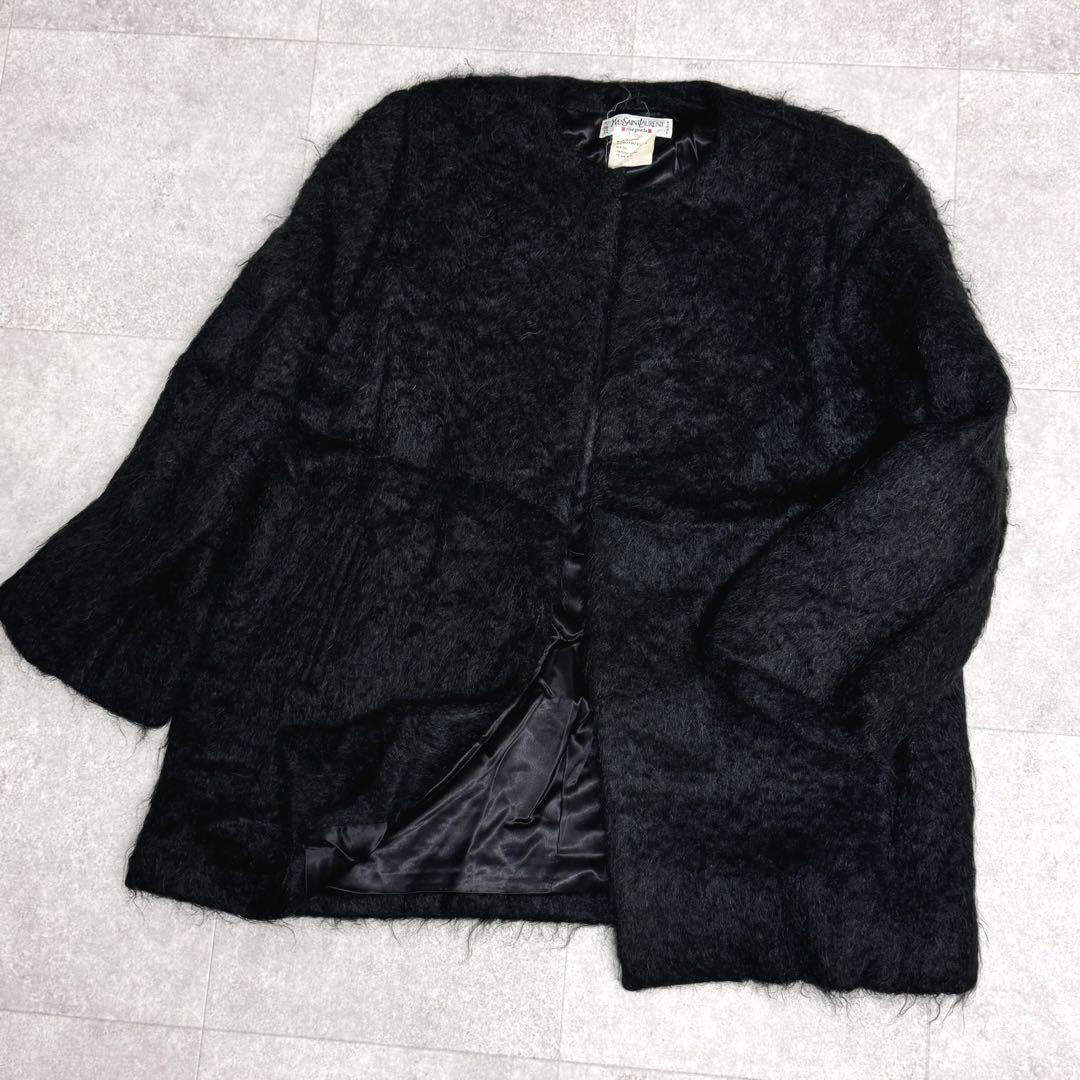 ジャケット・アウター YvesSaintLaurent RiveGauche Mohair Coat Lucky-Vintage-Seattle-ysl-yves