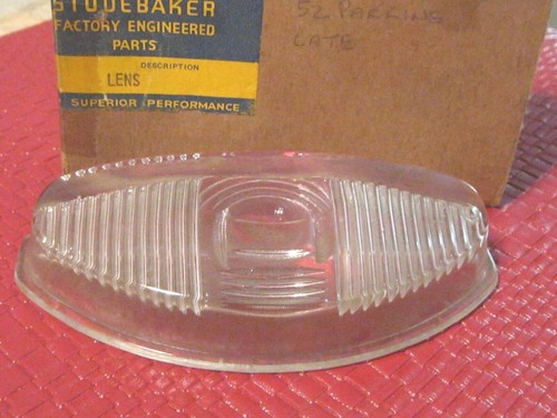 NOS 1952 Studebaker Sedan parking lens, in original box!