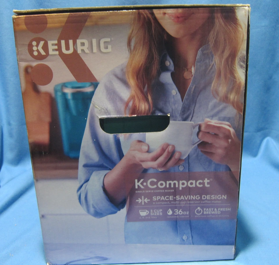 Keurig K-Compact Kaffeemaschine, Single Serve K-Cup Pod Kaffeemaschine, Türkis - Bild 3 von 4