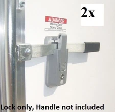 2 - KA - Locking Cargo Trailer Cambar Door Latch Vise Lock Cam Bar Auto Latching
