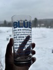 BLUE Favorite Color Personality Definition Drinking Glass Tumbler FUN! RARE! — photo 10