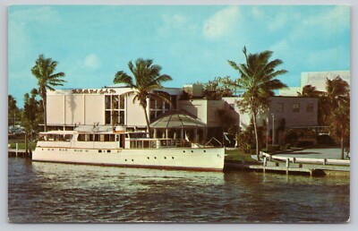 Creightons Restaurant Fort Lauderdale Florida FL Ship Ocean View Postcard