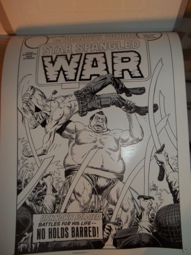 STAR SPANGLED WAR STORIES 173 JOE KUBERT ADLER 4 COLOR SEP. PROG PROOF COA - Picture 4 of 6